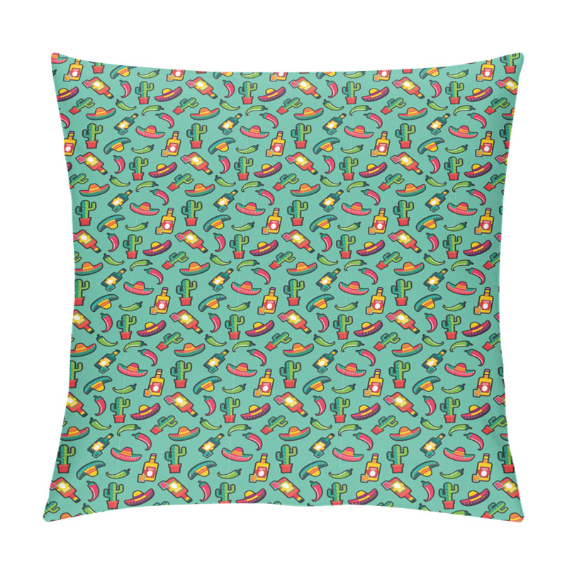 Personalise  Colorful Mexican Pattern pillow covers