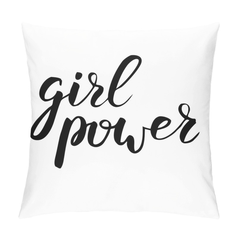 Personalise  Girl Power Feminist Text pillow covers