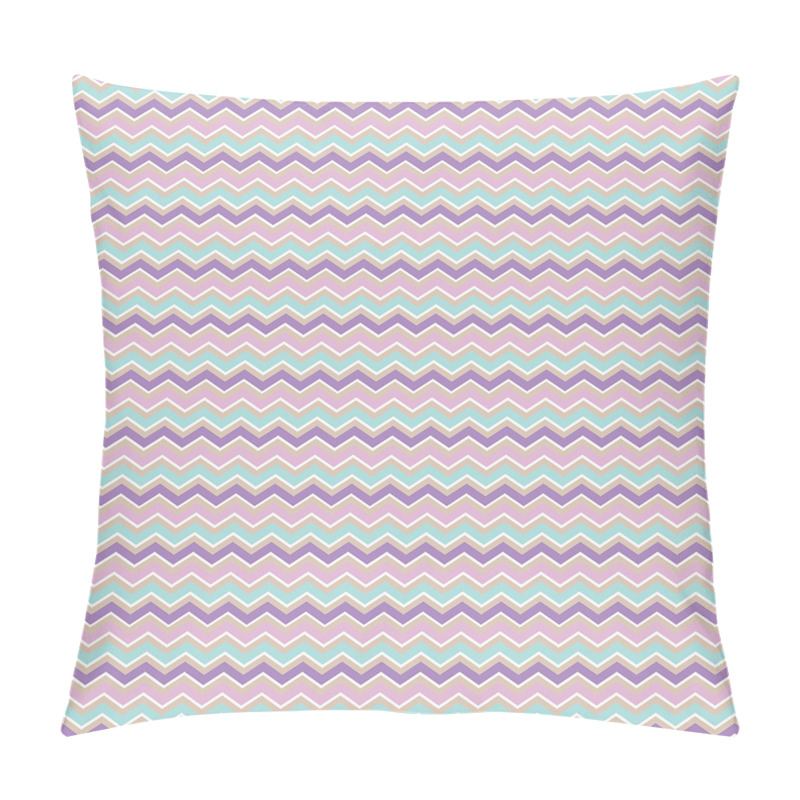 Custom  Pastel Tones Zigzags pillow covers