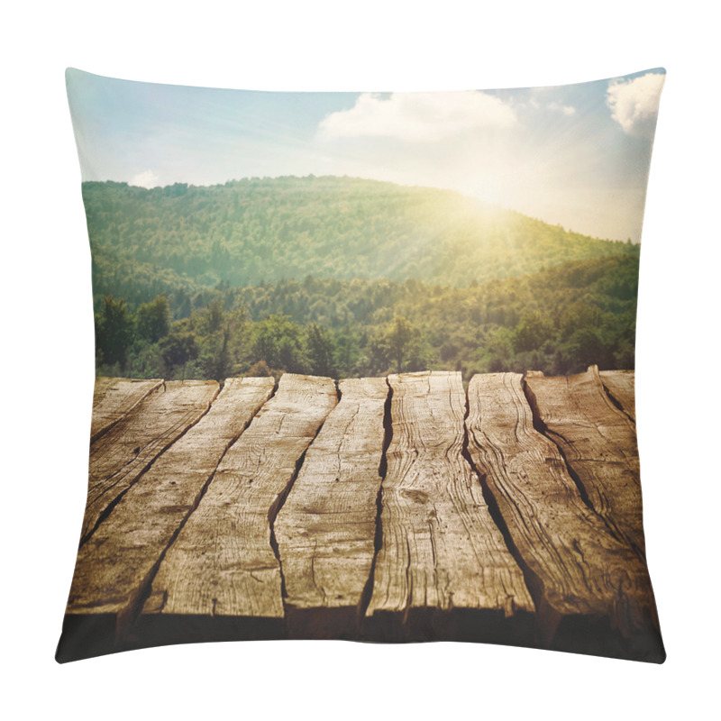 Customizable  Mountain Side Landscape pillow covers