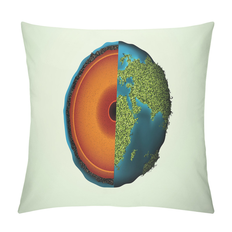 Custom  Composition of the Earth pillow covers