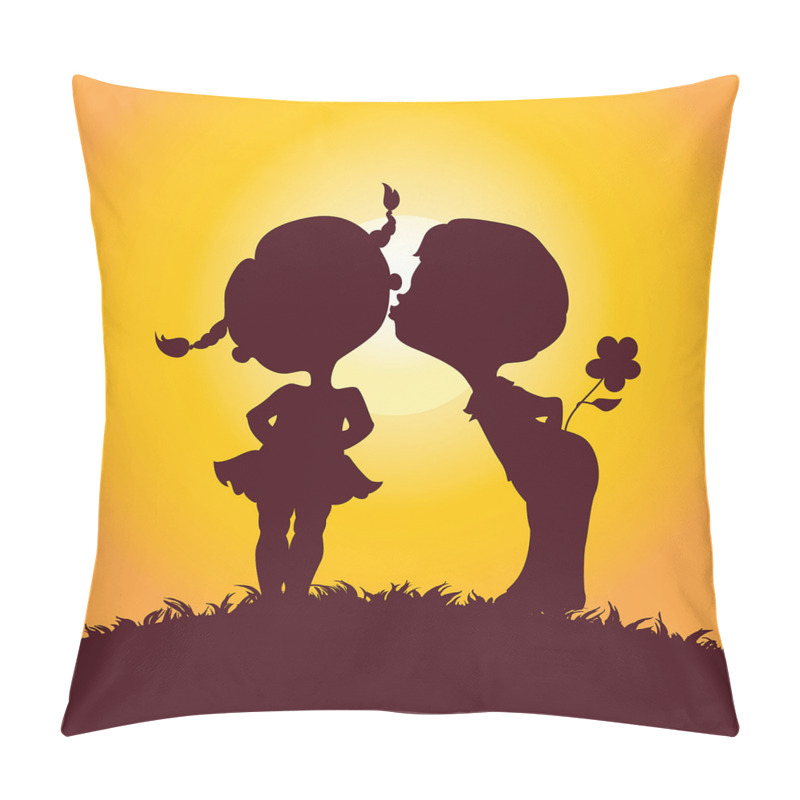 Customizable  Children Silhouettes pillow covers