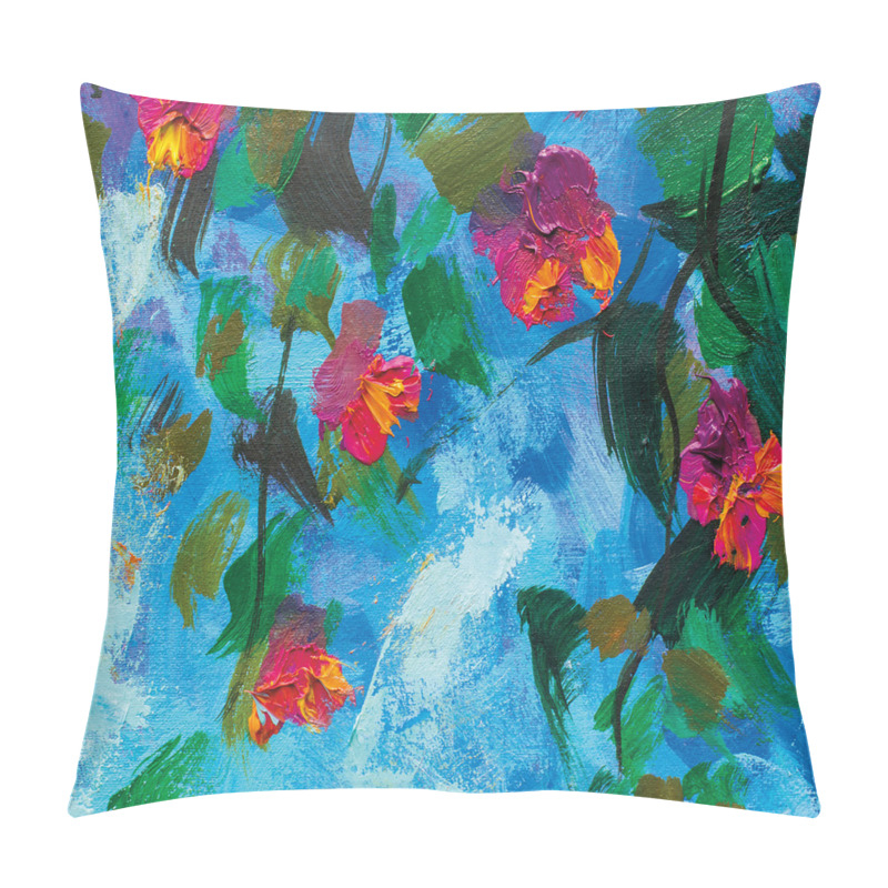 Personalise  Leaves Violet Flowers pillow covers