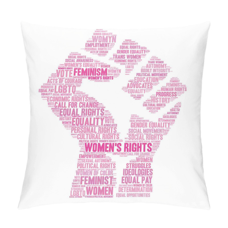 Custom  Lgbt Female Fist Print pillow covers