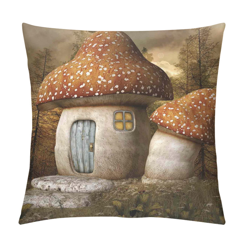 Custom Mushroom Forest pillow covers