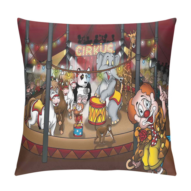 Custom  Circus Show Horses pillow covers