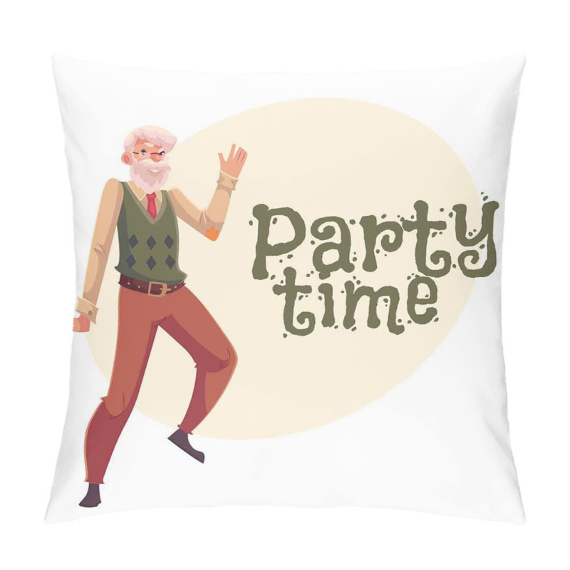 Personalise  Gray-Haired Old Man pillow covers