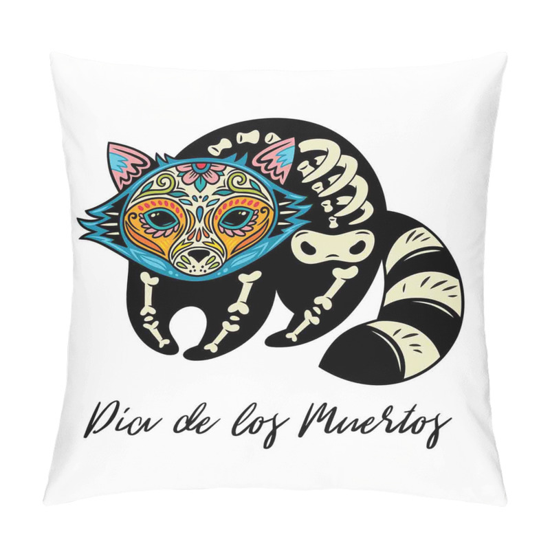 Customizable  Folk Raccoon pillow covers