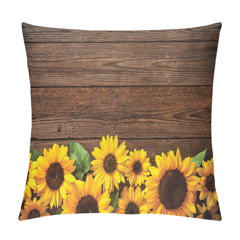 Personalise  Autumn Sunflower Motif pillow covers