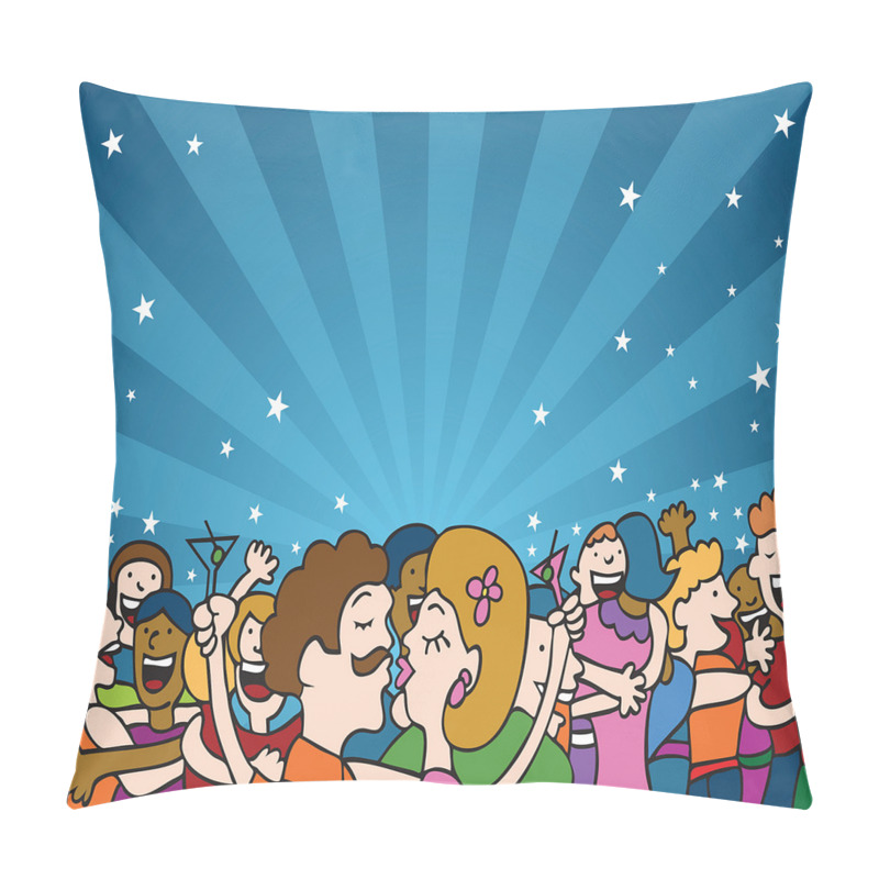 Custom  Couple Romance at Party pillow covers