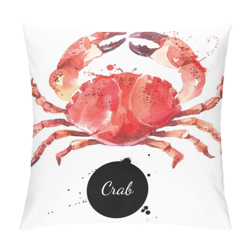 Personalise  Ink Splatter King Crab pillow covers