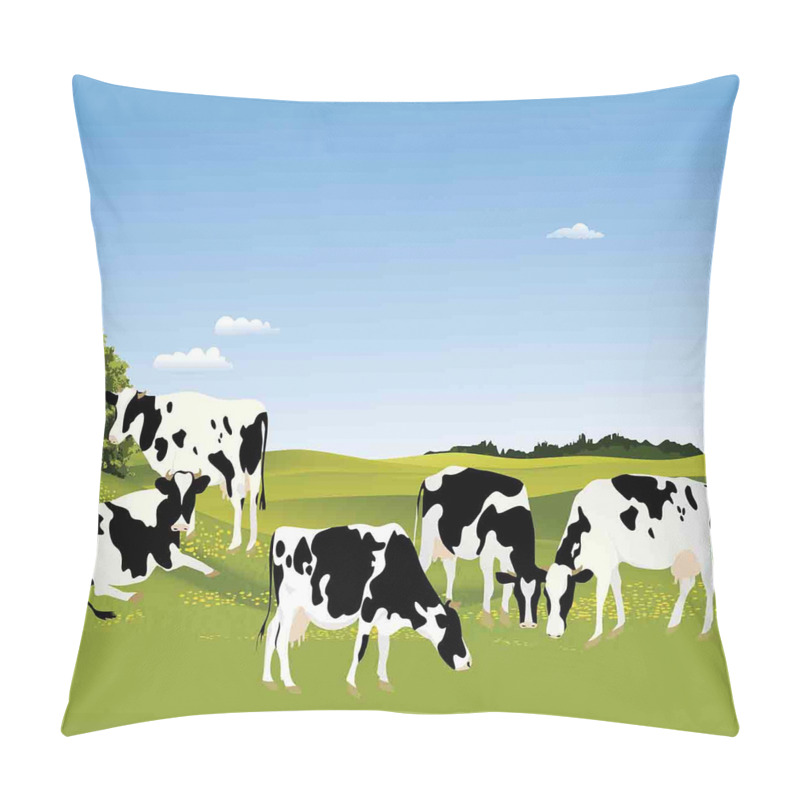 Personalise  Graphic Domestic Cows pillow covers