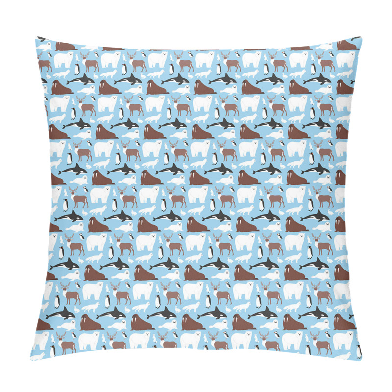Personalise  Arctic Animals Aquatic pillow covers
