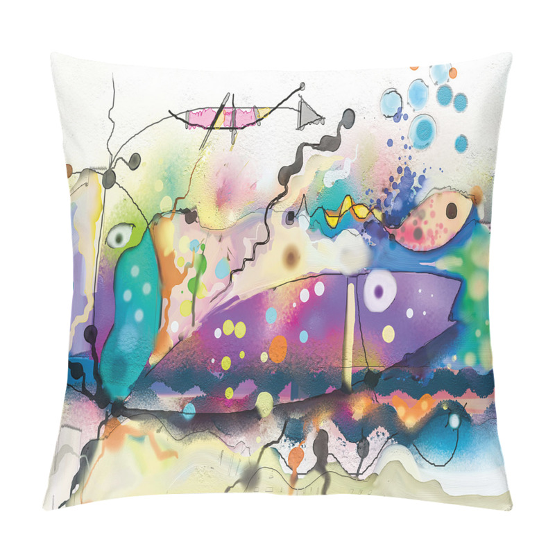 Customizable  Modern Fine Art Paint pillow covers