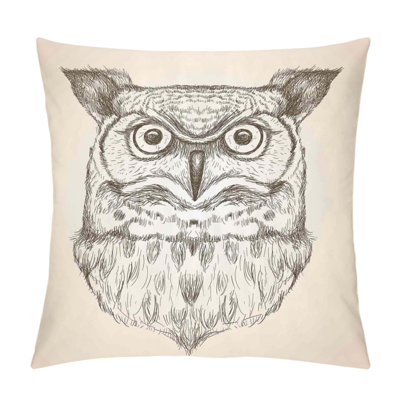 Customizable  Wildlife Animal Head Sketch pillow covers