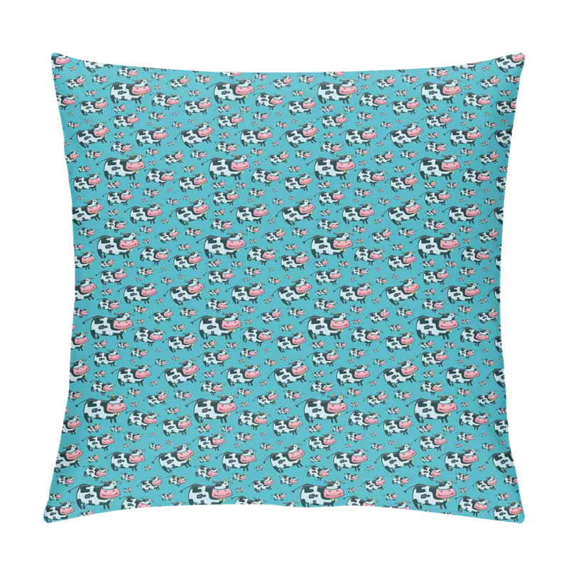 Personalise  Doodle Cows Bells pillow covers