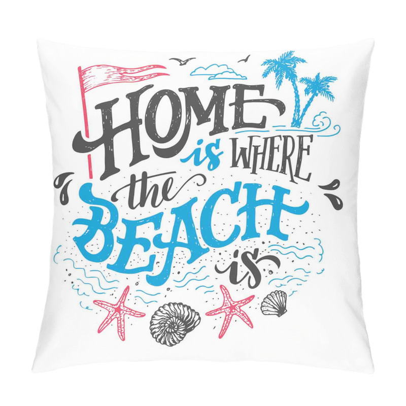 Personalise  Tropical Summer Beach pillow covers