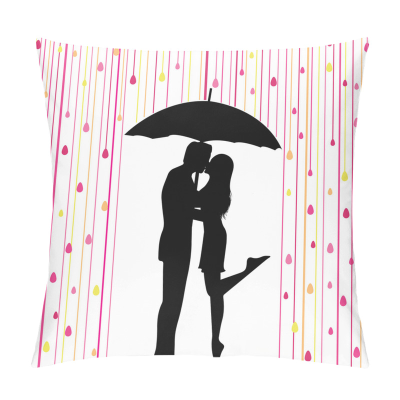 Custom  Couple Umbrella Romance pillow covers