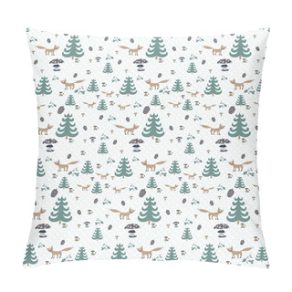 Custom  Fox And Botany Rain Pillow Covers