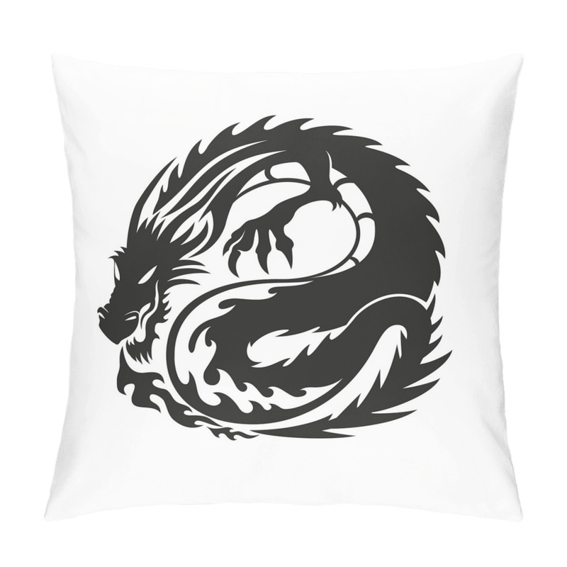 Customizable  Serpent Belch Flames pillow covers