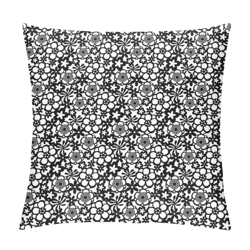 Personalise Monochrome Flower Petals pillow covers