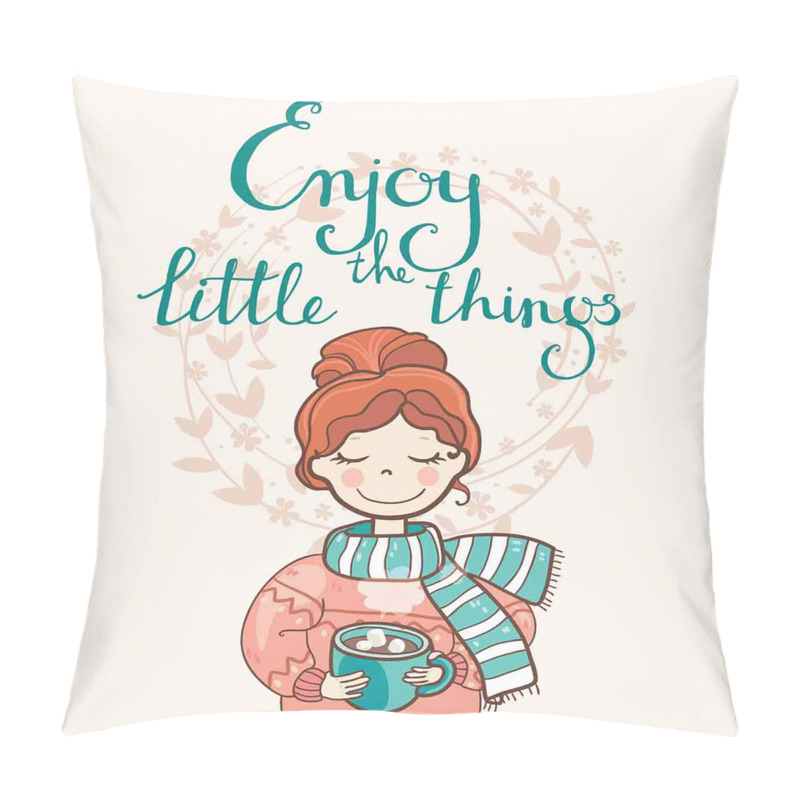Personality Winter Cartoon Woman pillow covers