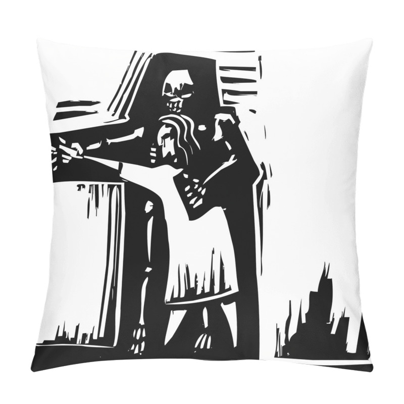Personalise  Dancing with Death Shadow pillow covers