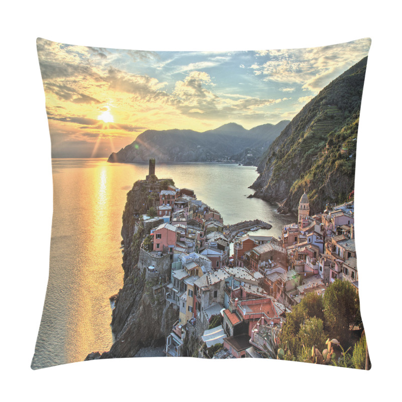 Personalise  Sunrise View with Cliffs pillow covers