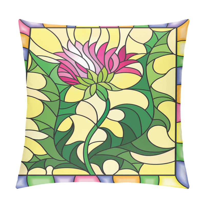 Personality  Stained Glass Style pillow covers