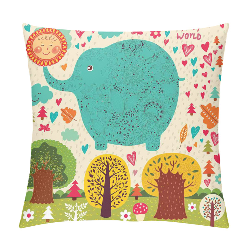 Personality Doodle Nature Woodland pillow covers