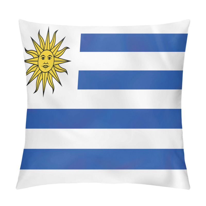 Personalise  Simple Stripes and Sun Flag pillow covers