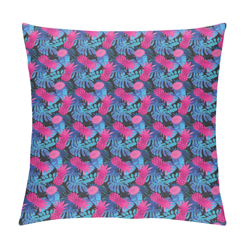 Customizable  Tropic Leaves and Fruits Art pillow covers