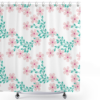 Personality  Seamless Pattern With Floral Motifs Able To Print For Cloths, Tablecloths, Blanket, Shirts, Dresses, Posters, Papers. Shower Curtains