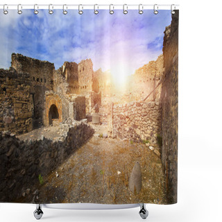 Personality  Italy. Ruins Of Pompey. Shower Curtains