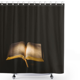 Personality  Light Shining On Open Bible Shower Curtains