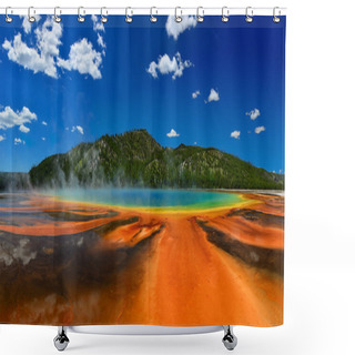 Personality  Grand Prismatic Spring In Yellowstone National Park Shower Curtains