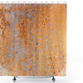 Personality  Close-up View Of Old Brown Rusty Weathered Background  Shower Curtains