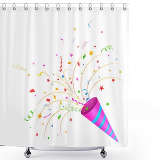 Personality  Party Horn Blower Shower Curtains