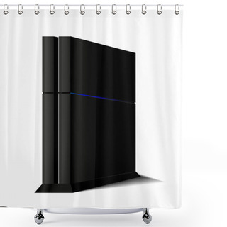 Personality  Black Game Console Shower Curtains