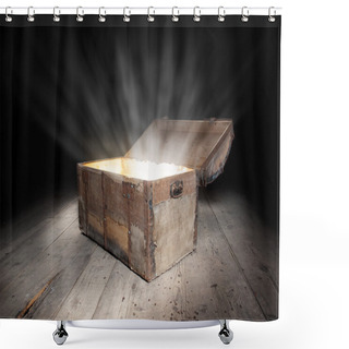 Personality  Chest Of Treasure Shower Curtains
