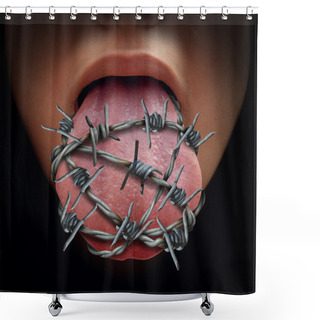 Personality  Freedom Of Speech Crisis Shower Curtains