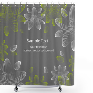 Personality  Excellent Seamless Floral Background - Vector Illustration Shower Curtains