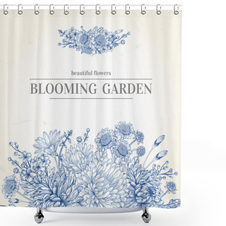 Personality  Bouquet Of Flowers Shower Curtains