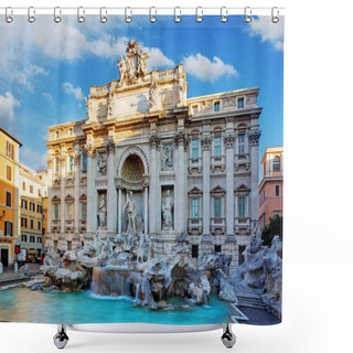 Personality  Trevi Fountain, Rome, Italy. Shower Curtains