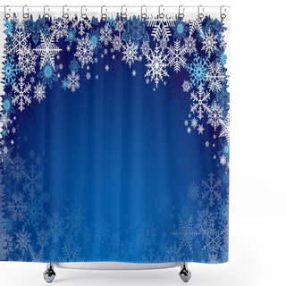Personality  Snowflake Background  Shower Curtains