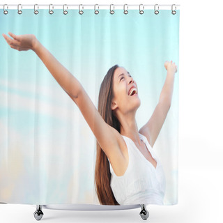 Personality  Happiness Bliss Shower Curtains