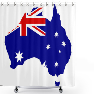 Personality  Australia Shower Curtains