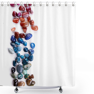 Personality  Semiprecious Stones Shower Curtains