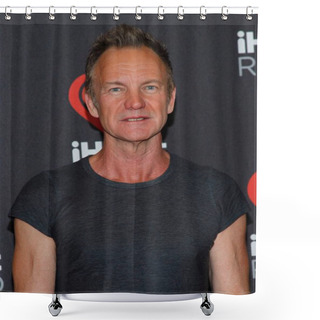 Personality  Sting At Arrivals For 2016 IHeartRadio Music Festival - SAT 4, T-Mobile Arena, Las Vegas, NV September 24, 2016. Photo By: James Atoa/Everett Collection Shower Curtains