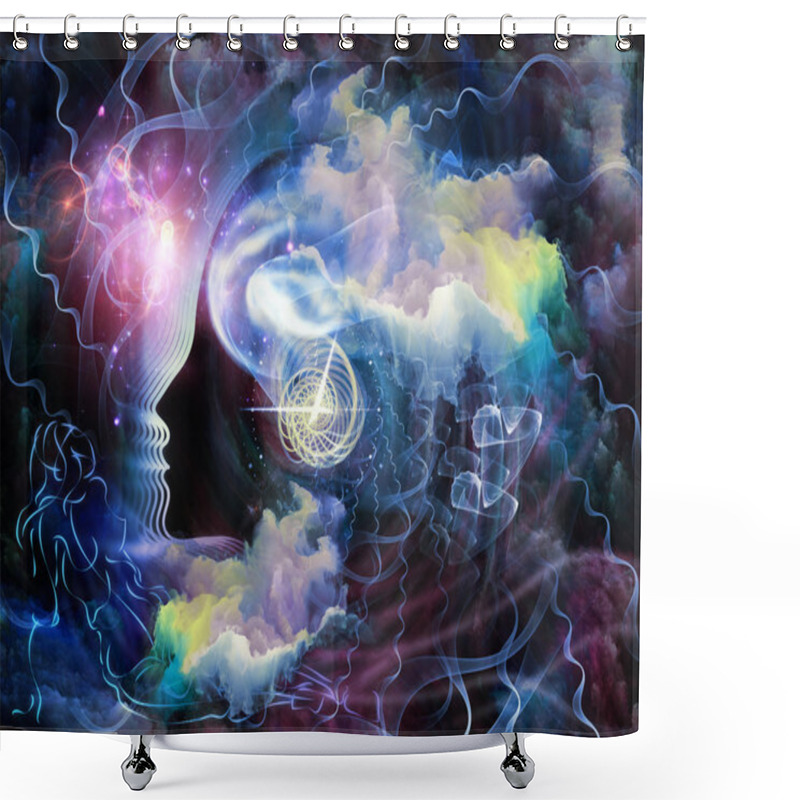 Personality  Time Profile Shower Curtains